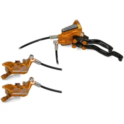 Frein Gauche Double Leviers HOPE TECH 3 E4 DUO Sans Disque Orange
