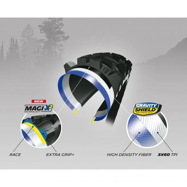 Pneu MICHELIN WILD ENDURO FRONT COMPETITION LINE 27,5x2,40 Magi-X² Tubeless Ready Souple 261598 3 Pneu MICHELIN WILD ENDURO FRONT COMPETITION LINE 27,5x2,40 Magi-X² Tubeless Ready Souple 261598 – Image 3