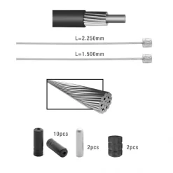 Kit De Câbles Et Gaines De Dérailleur ELVEDES -Vélos Et Accessoires 600x600 163249 15560952242965