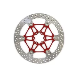 Disque Flottant HOPE V2 Creux Double Piste 6 Trous Rouge