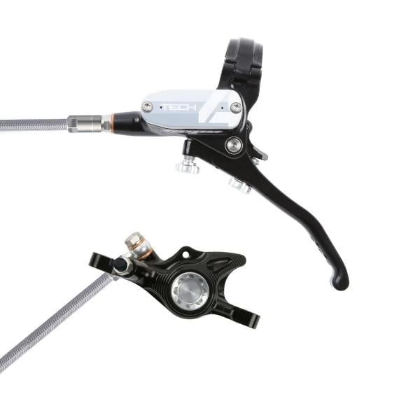 Frein Arrière HOPE TECH 4 X2 BRAIDED Sans Disque Argent 2 Frein Arrière HOPE TECH 4 X2 BRAIDED Sans Disque Argent – Image 2