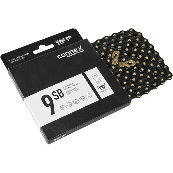 Chaîne 9 V WIPPERMANN CONNEX 9SB Noir/Or 6 Chaîne 9 V WIPPERMANN CONNEX 9SB Noir/Or – Image 6