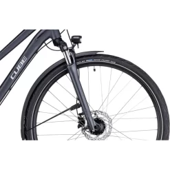 Vélo De Randonnée CUBE TOURING ONE TRAPEZ Gris 2023 -Vélos Et Accessoires Cube Touring ONE Trapez grau schwarz5B600x6005D 2
