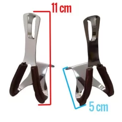 Point Cale-pieds Chromé Pour Pédale De Vélo Avec Renfort Cuir Marron -Vélos Et Accessoires cale pieds chrome pour pedale de velo avec renfort cuir marron full 3