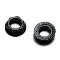 Ecrous à Embase Crantée Pour Axe De Pédalier Vélo - Les 2