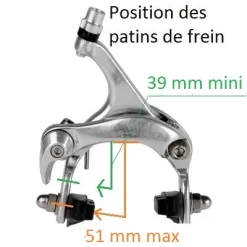 Etriers De Frein De Vélo De Course Caliper Avant Et Arrière -Vélos Et Accessoires etriers de frein de velo de course caliper avant et arriere full 3