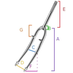 Vélos Et Accessoires -Vélos Et Accessoires fourche velo 26 pouces ahead 1 1 8 chrome full 2