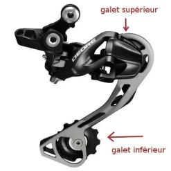 Galets De Dérailleur Shimano 5/6/7/8V -Vélos Et Accessoires galets de derailleur shimano 5 6 7 8v full 4