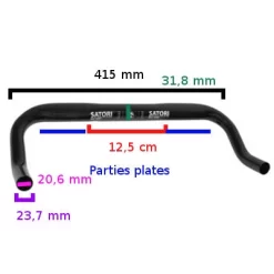 Guidon Corne De Vache Plat Pour Vélo Fixie Et Singlespeed Satori 9 Guidon Corne De Vache Plat Pour Vélo Fixie Et Singlespeed Satori -Vélos Et Accessoires guidon corne de vache plat pour velo fixie et singlespeed satori full 5