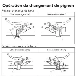 Levier Frein Et Dérailleur 8 Vitesses 4 Doigts Noir Shimano -Vélos Et Accessoires levier frein et derailleur 8 vitesses 4 doigts noir shimano full 3