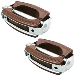 Pédales Vélo Vintage En Résine Marron City Marwi