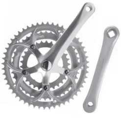 Messingschlager Pédalier Triple Plateaux Vélo 9 Vitesses 30/42/52 Dents