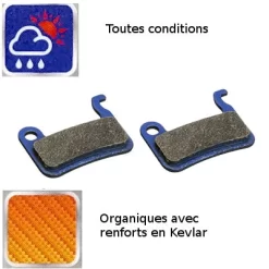 Plaquettes Organiques Kevlar Pour Frein à Disque De Vélo XTR -Vélos Et Accessoires plaquettes organiques kevlar pour frein a disque de velo xtr full 3