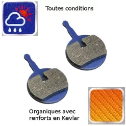 Plaquettes Organiques Pour Frein à Disque De Vélo - AVID BB5 -Vélos Et Accessoires plaquettes organiques pour frein a disque de velo avid bb5 full 3